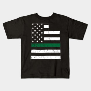 Utah Thin Green Line Military and Border Patrol Shirt Kids T-Shirt